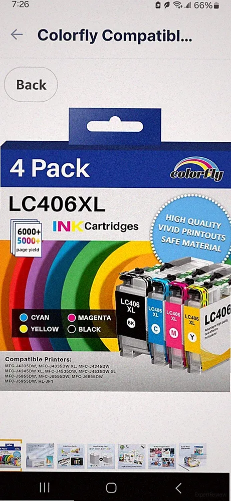 Colorfly Compatible LC406XL Ink Cartridges Replacement for Brother LC406 XL L...